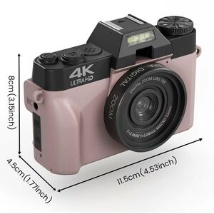 4K Ultra HD Digital Camera - Pink